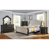  Steve Silver Furniture Rhapsody RH900 King Sleigh Bed - Molasses IMAGE 5