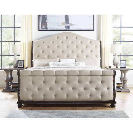  Steve Silver Furniture Rhapsody RH900 Queen Sleigh Bed - Molasses IMAGE 2