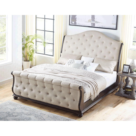  Steve Silver Furniture Rhapsody RH900 Queen Sleigh Bed - Molasses IMAGE 4
