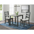  Elements International Martin DMT3003DLDS 3 pc Dinette - Grey/Black IMAGE 1