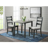  Elements International Martin DMT3003DLDS 3 pc Dinette - Grey/Black IMAGE 1