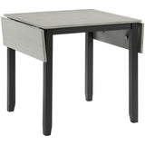  Elements International Martin DMT3003DLDS 3 pc Dinette - Grey/Black IMAGE 3