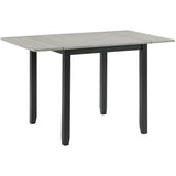  Elements International Martin DMT3003DLDS 3 pc Dinette - Grey/Black IMAGE 4