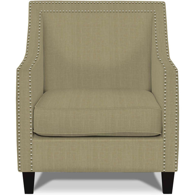  Elements International Erica UER082100CA Chair with Chrome Nails - Heirloom Natural IMAGE 1