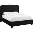 Crown Mark Eva 5111BK-Q Queen Platform Bed - Black IMAGE 1