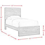  Elements International Bailey BY500TB Twin Panel Bed IMAGE 5
