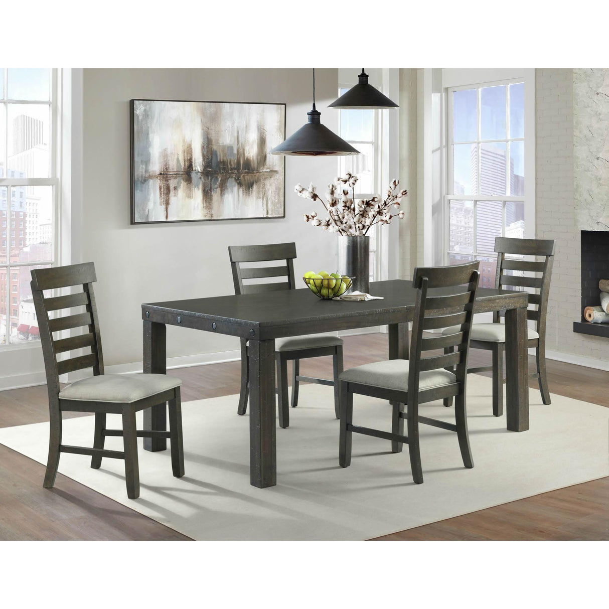  Elements International Colorado DCO100SC Dining Side Chair IMAGE 2