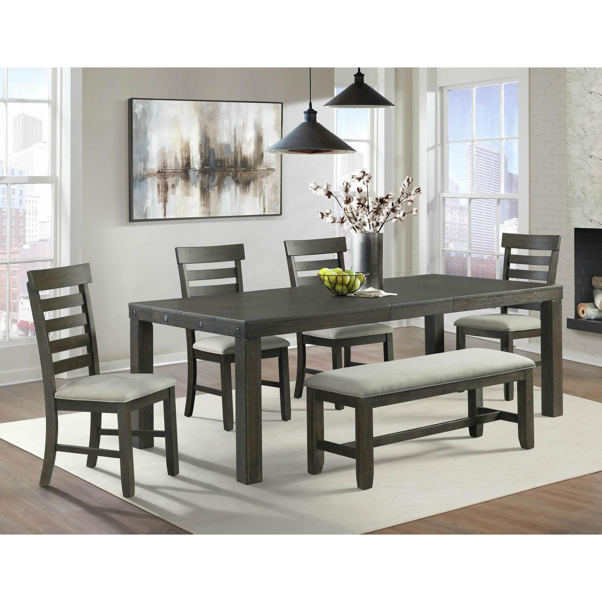  Elements International Colorado DCO100SC Dining Side Chair IMAGE 3