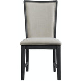  Elements International Grady DGD850SBC Slat Back Side Chair - Black IMAGE 2
