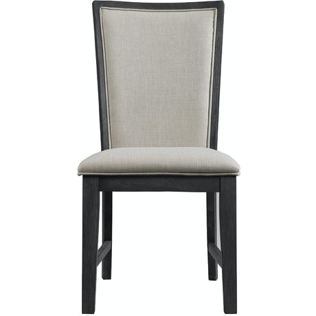  Elements International Grady DGD850SBC Slat Back Side Chair - Black IMAGE 2