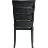  Elements International Grady DGD850SBC Slat Back Side Chair - Black IMAGE 3