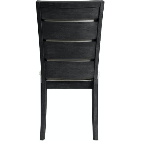  Elements International Grady DGD850SBC Slat Back Side Chair - Black IMAGE 3