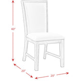  Elements International Grady DGD850SBC Slat Back Side Chair - Black IMAGE 5