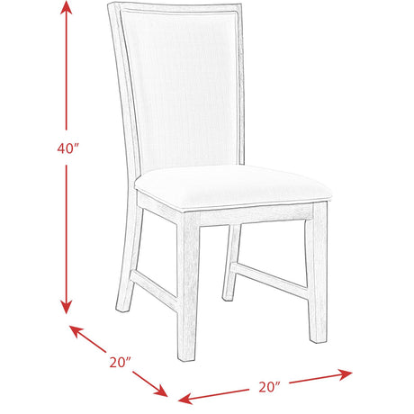  Elements International Grady DGD850SBC Slat Back Side Chair - Black IMAGE 5