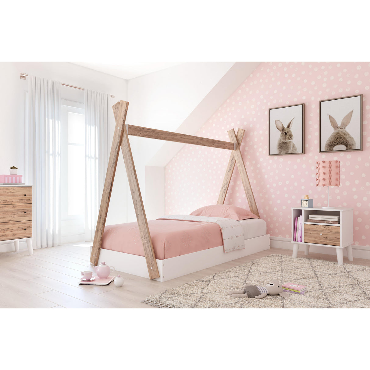  Signature Design by Ashley Piperton EB1221-121 Twin Tent Complete Bed in Box IMAGE 6