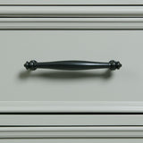 Elements International Slater SR300NS 3-Drawer Nightstand with USB - Grey IMAGE 2