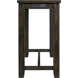  Elements International Stone TST100BTSP 4 pc Counter Height Dinette - Charcoal IMAGE 13
