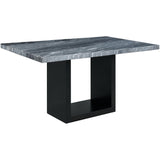  Elements International Valentino CVL400CTTB Counter Height Dining Table - Grey Marble IMAGE 1