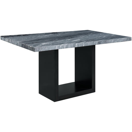  Elements International Valentino CVL400CTTB Counter Height Dining Table - Grey Marble IMAGE 1