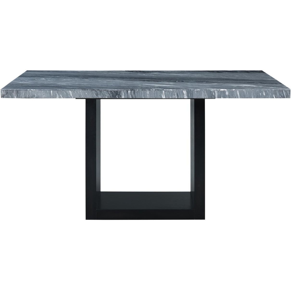  Elements International Valentino CVL400CTTB Counter Height Dining Table - Grey Marble IMAGE 2