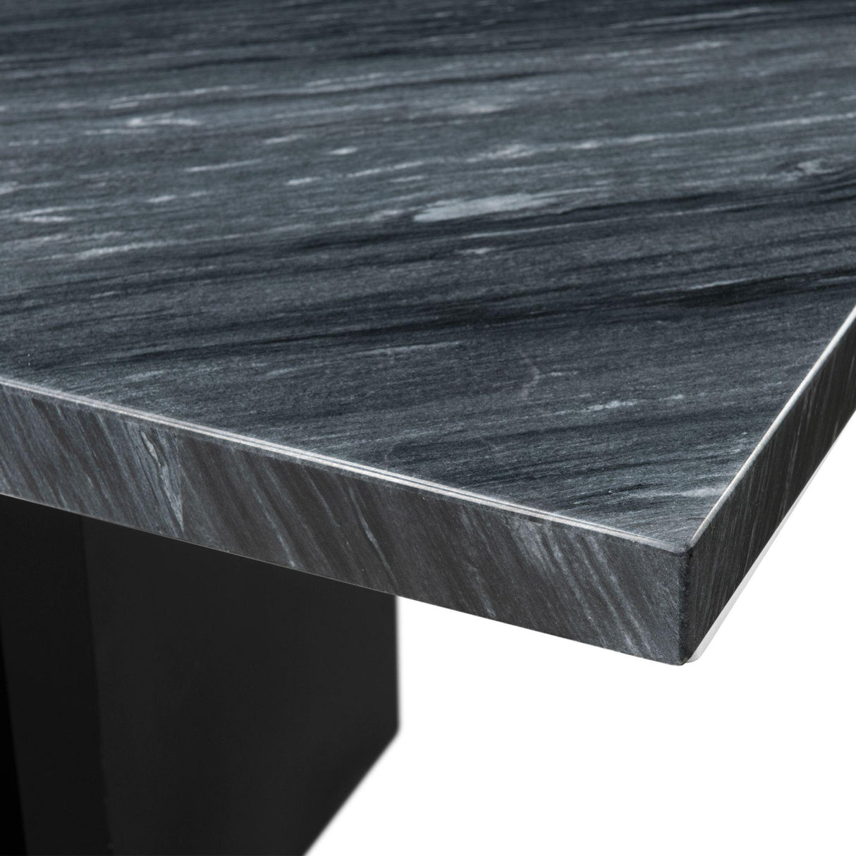  Elements International Valentino CVL400TTB Dining Table - Grey Marble IMAGE 5