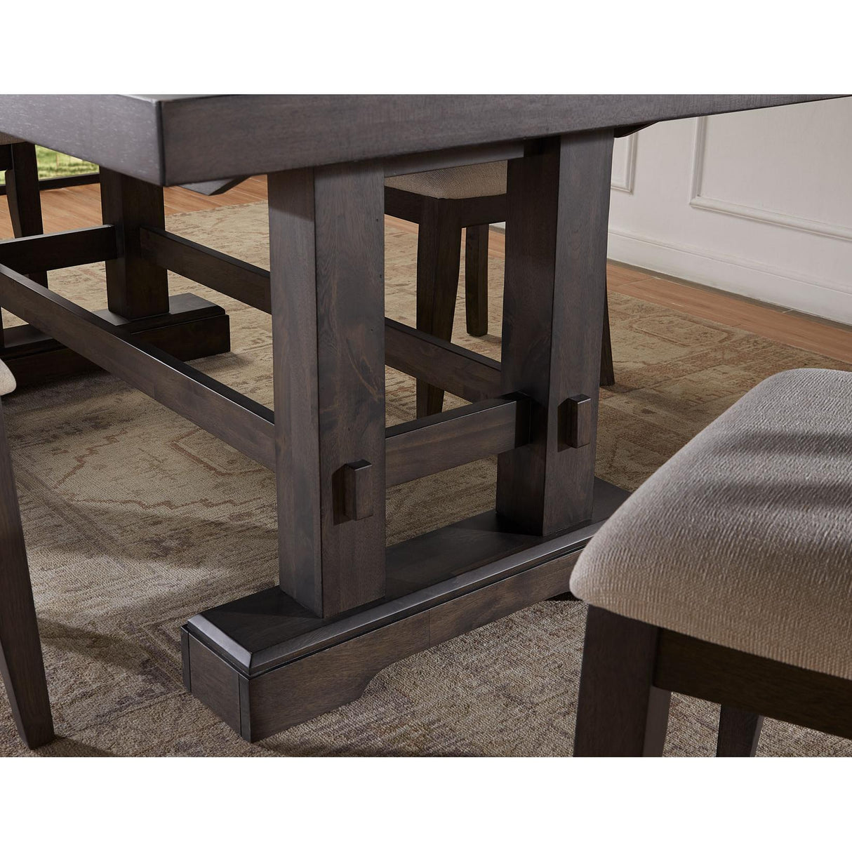  Steve Silver Furniture Napa NP500T Dining Table with 2/18-inch Leaves IMAGE 6
