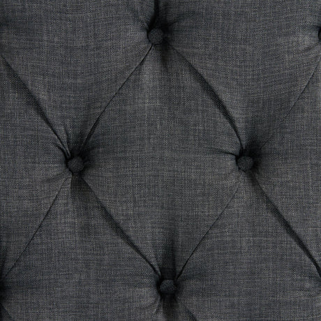  Elements International Morrow UMW090QB Queen Upholstered Bed - Charcoal IMAGE 5