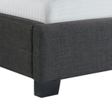  Elements International Morrow UMW090QB Queen Upholstered Bed - Charcoal IMAGE 6