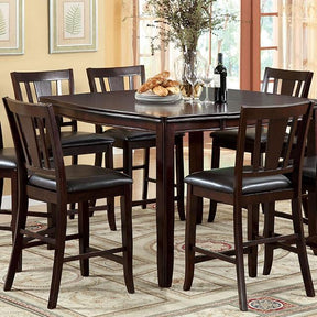  Furniture of America Edgewood CM3336PT Square Counter Height Table IMAGE 1