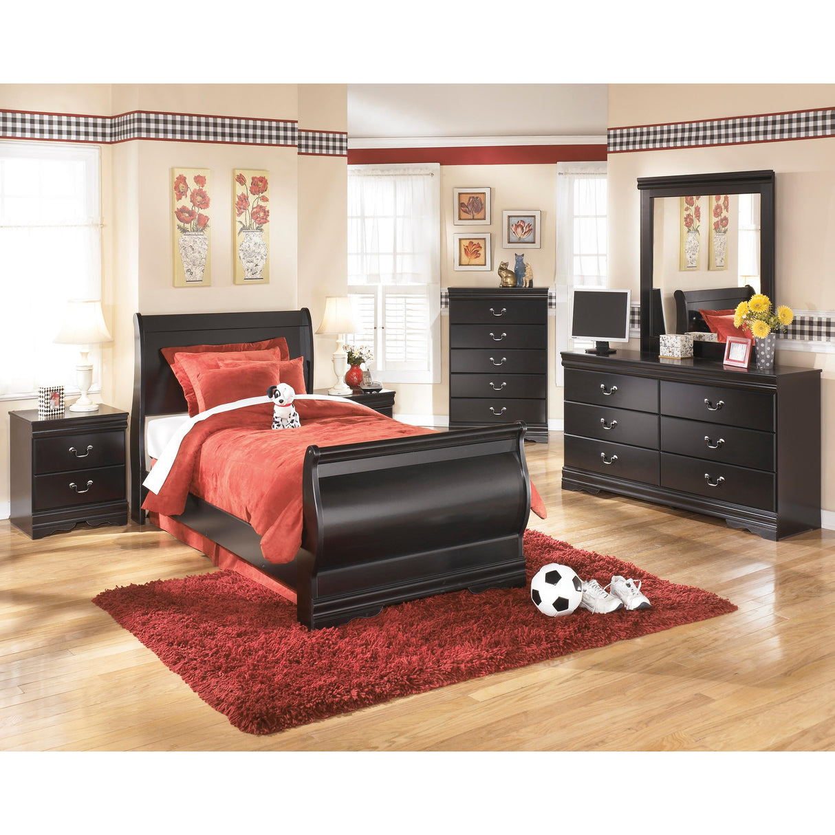  Signature Design by Ashley Huey Vineyard B128B1 Dresser and Mirror IMAGE 10