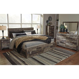  Benchcraft Derekson B200B18 Queen Panel Bed with 4 Storage Drawers IMAGE 5