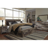  Benchcraft Derekson B200B18 Queen Panel Bed with 4 Storage Drawers IMAGE 6