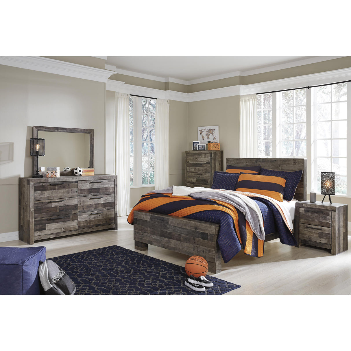  Benchcraft Derekson B200B1 Dresser and Mirror IMAGE 15