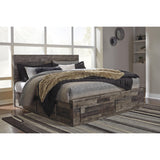  Benchcraft Derekson B200B19 King Panel Bed with 4 Storage Drawers IMAGE 2
