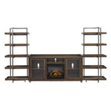  Signature Design by Ashley Starmore W633W6 3 pc Wall Unit with Electric Fireplace IMAGE 2