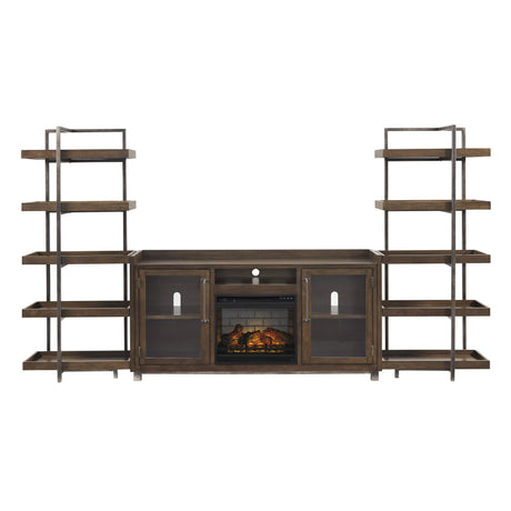  Signature Design by Ashley Starmore W633W6 3 pc Wall Unit with Electric Fireplace IMAGE 2