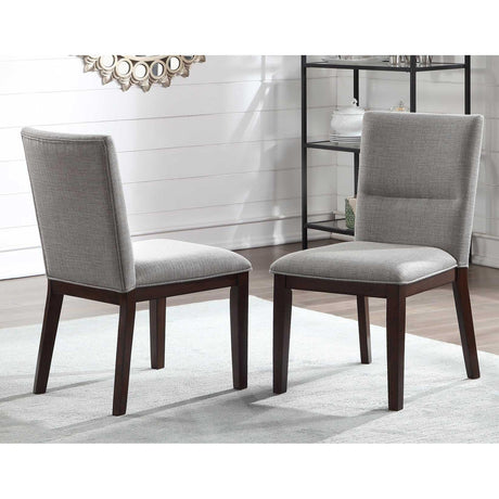  Steve Silver Furniture Amalie AL4848SB Dining Chair - Camel/Walnut IMAGE 4
