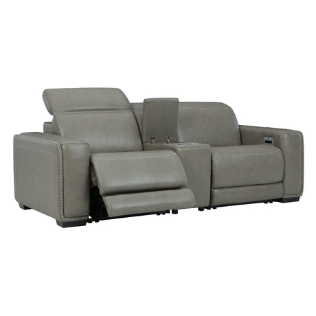 Signature Design by Ashley Correze U94202S3 3 pc Power Reclining Sectional Loveseat IMAGE 2