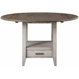  Steve Silver Furniture Abacus CU200 Round Counter Height Drop-Leaf Storage Table IMAGE 1