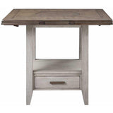  Steve Silver Furniture Abacus CU200 Round Counter Height Drop-Leaf Storage Table IMAGE 2