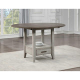  Steve Silver Furniture Abacus CU200 Round Counter Height Drop-Leaf Storage Table IMAGE 5