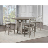  Steve Silver Furniture Abacus CU200 Round Counter Height Drop-Leaf Storage Table IMAGE 7