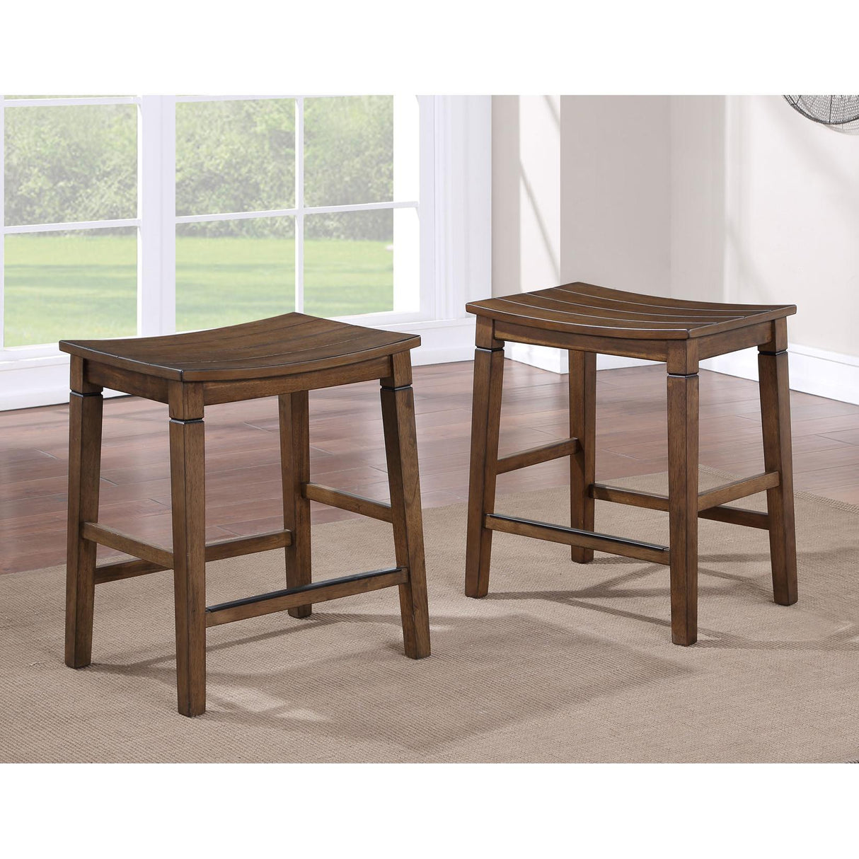  Steve Silver Furniture Westlake WS5000B 5 pc Counter Height Dining Set - Chestnut Brown IMAGE 3