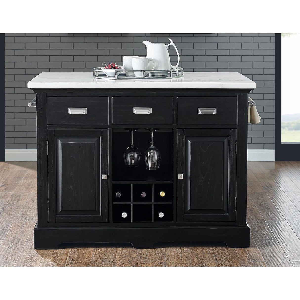  Steve Silver Furniture Aspen AS380 Kitchen Island IMAGE 8