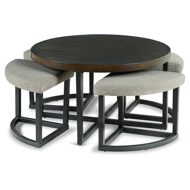  Steve Silver Furniture Yukon YU3636NT Coffee Table with Stools IMAGE 1