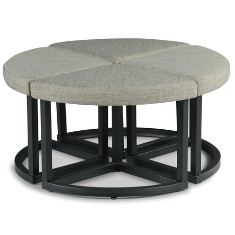  Steve Silver Furniture Yukon YU3636NT Coffee Table with Stools IMAGE 5