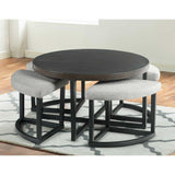  Steve Silver Furniture Yukon YU3636NT Coffee Table with Stools IMAGE 9