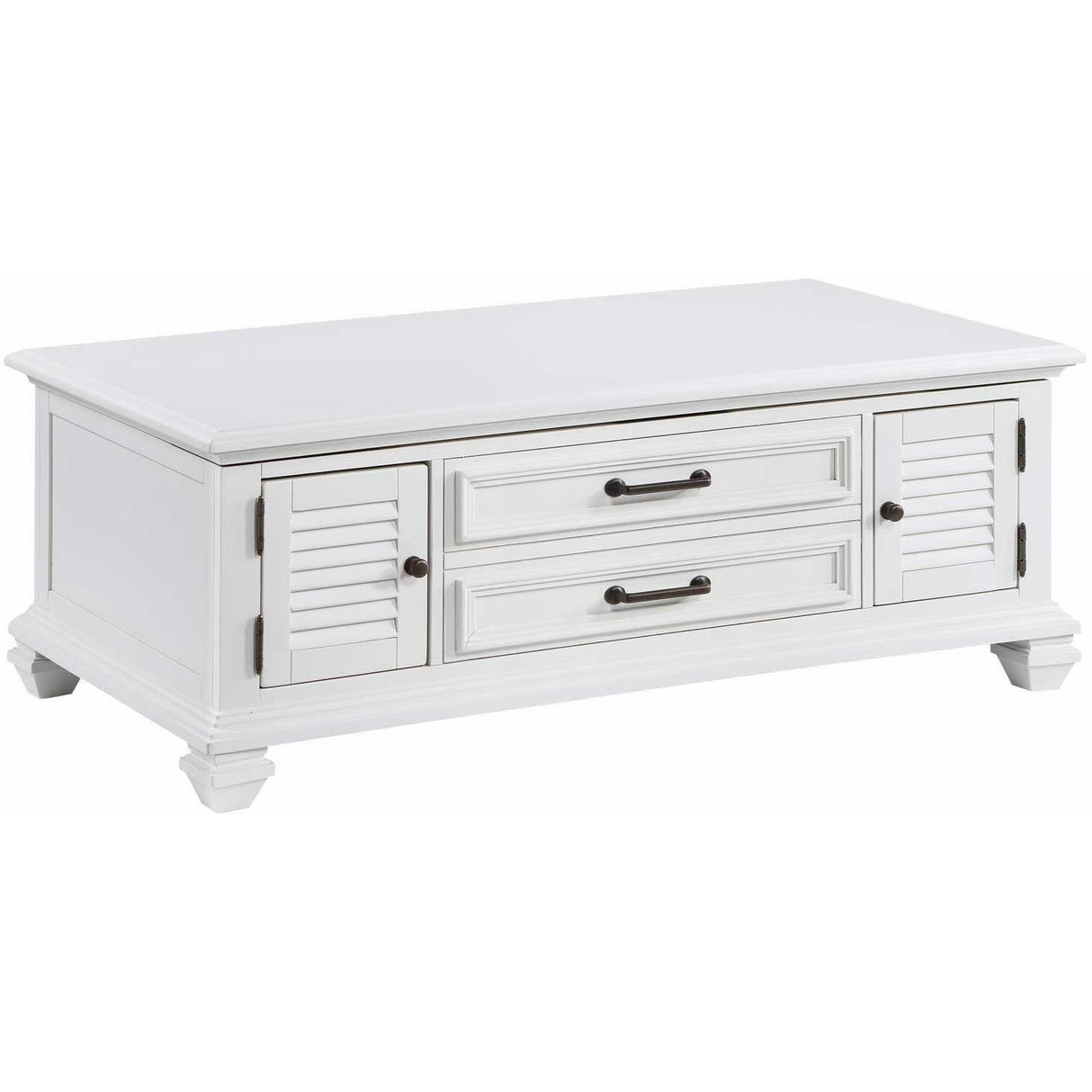  Steve Silver Furniture Charlestown CT100C Lift Top Cocktail Table - White IMAGE 1