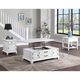  Steve Silver Furniture Charlestown CT100C Lift Top Cocktail Table - White IMAGE 10