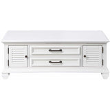  Steve Silver Furniture Charlestown CT100C Lift Top Cocktail Table - White IMAGE 2